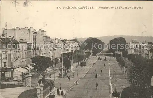 Maisons Laffitte Perspective de l Avenue Longueil Kat. Maisons Laffitte