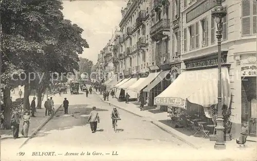 Belfort Alsace Avenue de la Gare Kat. Belfort