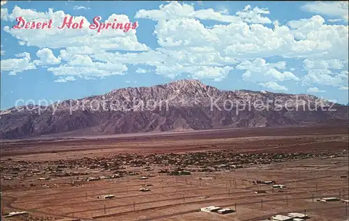 Desert Hot Springs Panorama with Mt San Jacinto aerial view Kat. Desert Hot Springs