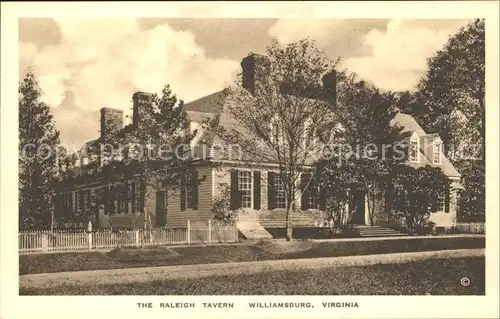 Williamsburg Virginia Raleigh Tavern Historic Building Kat. Williamsburg