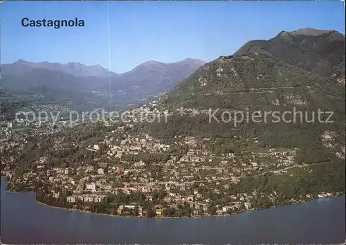 Castagnola-Cassarate Fliegeraufnahme / Castagnola /Bz. Lugano City