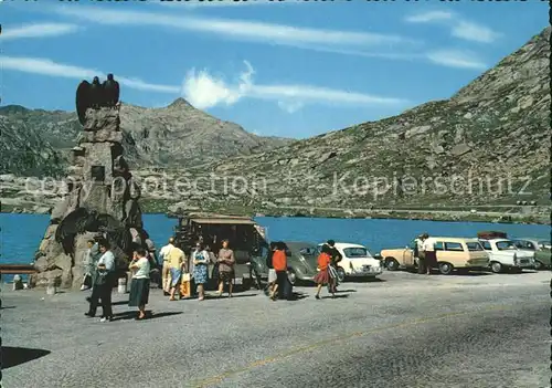 St Gotthard St Gotthardpass mit Guex Denkmal Kat. Gotthard St.