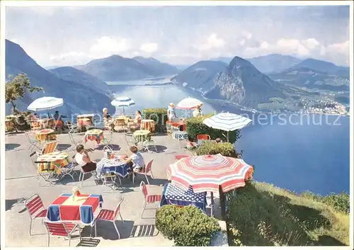 Monte Bre Lugano Terrazza Vetta Kulm Kat. Monte Bre