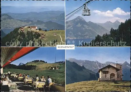 Beckenried Hotel Klewenalp Chalet Guggeregg Bahn Restaurant Seilbahn Kat. Beckenried