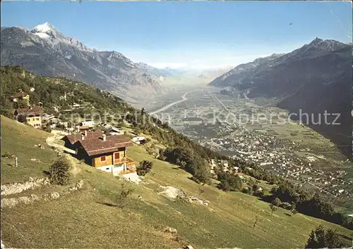 Martigny VS Ravoire sur Martigny et la plaine du Rhone Kat. Martigny