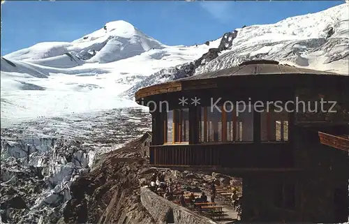 Saas Fee Restaurant Berghaus Laengfluh Feegletscher Allalinhorn Kat. Saas Fee