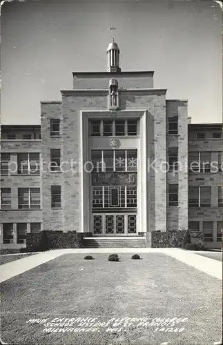 Milwaukee Wisconsin Alverno College School Sisters of St. Francis Main Entrance Kat. Milwaukee