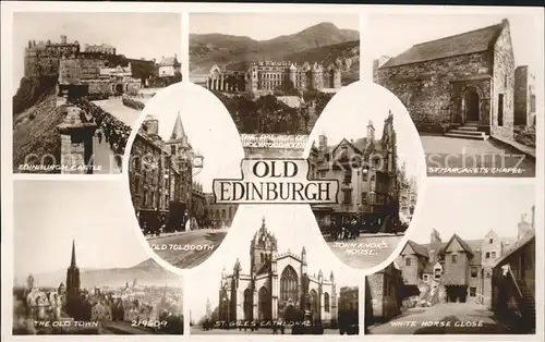 Edinburgh Castle Palace St Margarets Chapel John Knox s House Old Tolbooth Old Town Cathedral  Kat. Edinburgh