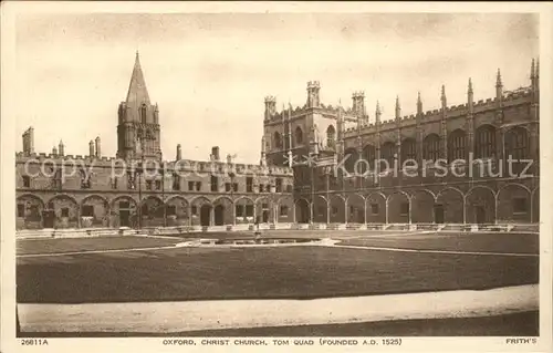 Oxford Oxfordshire Christ Church Tom Quad 16th Century Frith's Series / Oxford /Oxfordshire