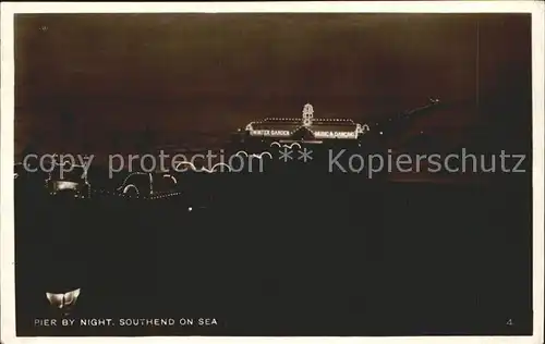 Southend-on-Sea Pier by night / Southend-on-Sea /Southend-on-Sea