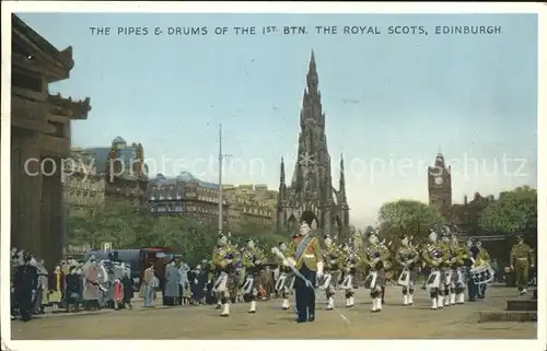 Edinburgh Pipes and Drums of the 1st Battalion The Royal Scots Kat. Edinburgh