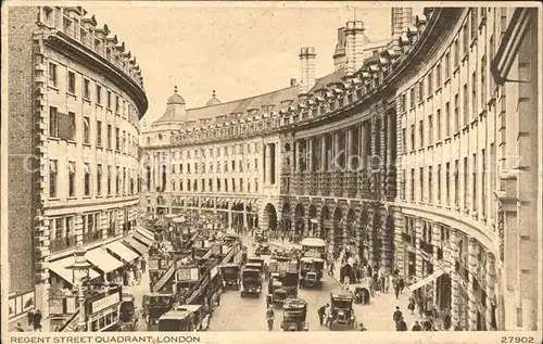 London Regent Street Quadrant Traffic Kat. City of London