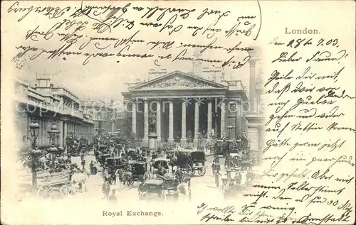 London Royal Exchange Kat. City of London