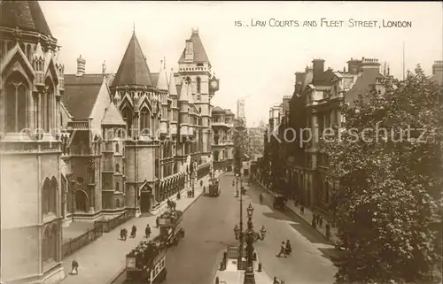 London Law Courts and Fleet Street Kat. City of London