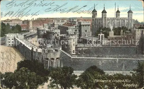 London Tower of London and Mint Kat. City of London