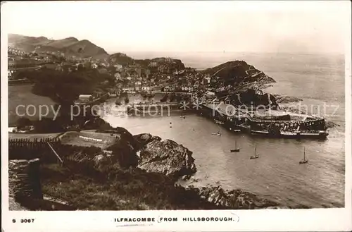 Ilfracombe North Devon Panorama from Hillsborough Harbour Kat. North Devon