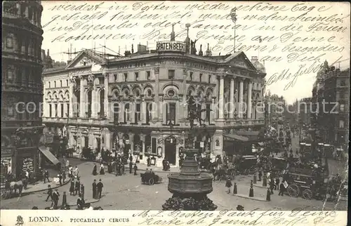 London Piccadilly Circus Monument Kat. City of London