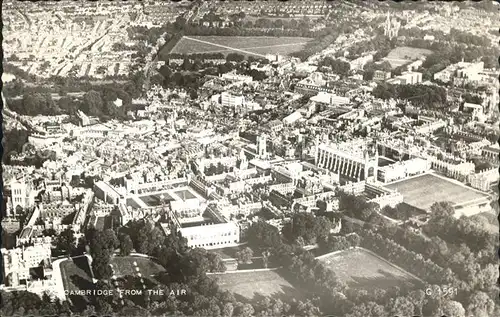 Cambridge Cambridgeshire Aerial view Valentine's Post Card / Cambridge /Cambridgeshire CC