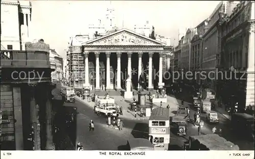 London Royal Exchange Monument Tuck s Post Card Kat. City of London