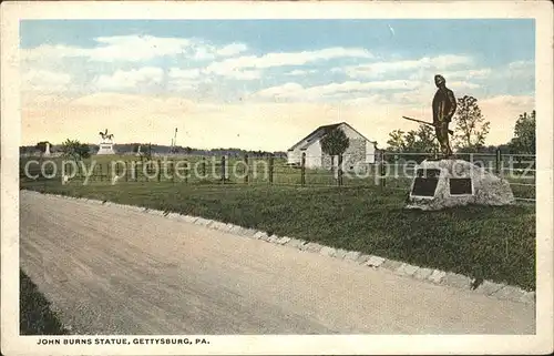 Gettysburg Pennsylvania John Burns Statue Kat. Gettysburg