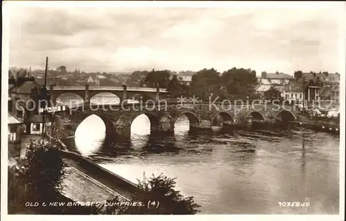 Dumfries Galloway Old and New Bridges Valentine's Post Card / Dumfries & Galloway /Dumfries & Galloway