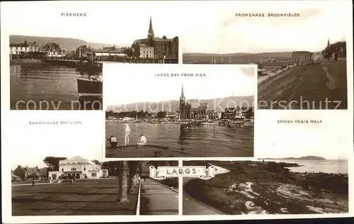 Largs Bay Pierhead Promenade Broomfields Barrfield Pavilion Bowen Craig Walk Kat. North Ayrshire mainland