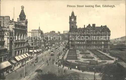 Edinburgh Princes Street looking East Kat. Edinburgh