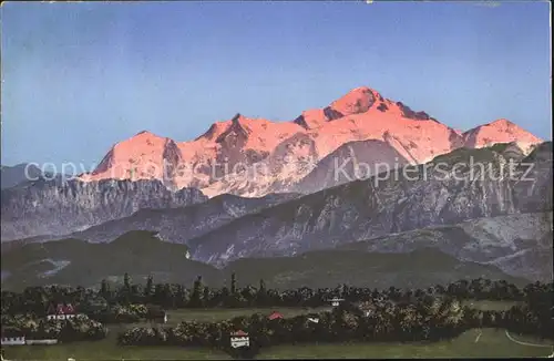 Mont Blanc Vue de Geneve Kat. Chamonix Mont Blanc