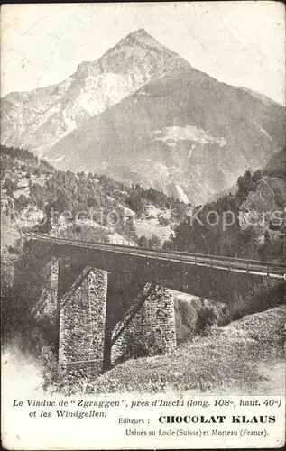 Intschi Le Viaduc de Zgraggen et les Windgellen Kat. Intschi