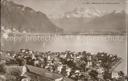 Montreux VD et la Dent du Midi / Montreux /Bz. Vevey