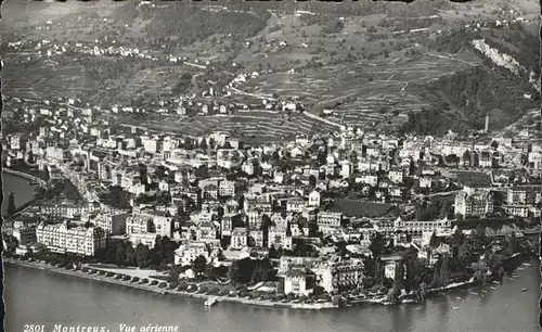 Montreux VD Vue aerienne / Montreux /Bz. Vevey