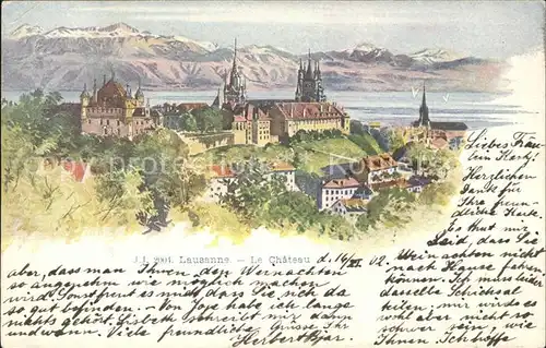 Lausanne VD Le Chateau / Lausanne /Bz. Lausanne City