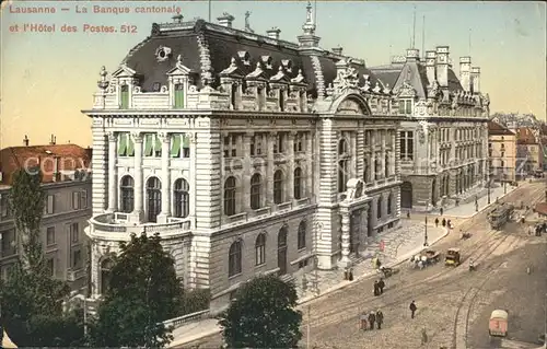 Lausanne VD La Banque cantonale et Hotel des Postes / Lausanne /Bz. Lausanne City