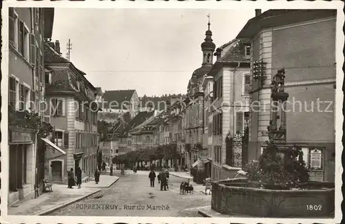 Porrentruy Rue du Marche Kat. Porrentruy