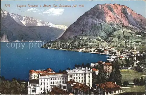 Lugano TI Paradiso Monte San Salvatore Kat. Lugano