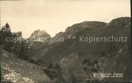 Wasserauen Meglisalp Altenalp und Sch?fler Kat. Schwende