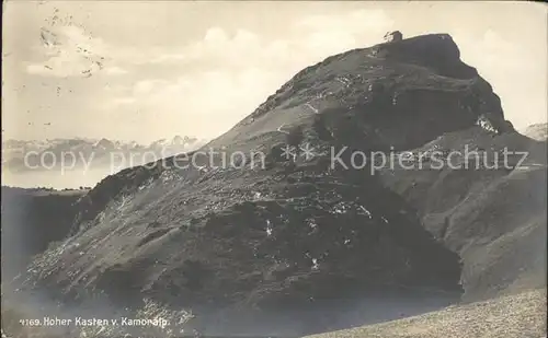 Hoher Kasten Blick von der Kamoralp Kat. Appenzeller Alpen