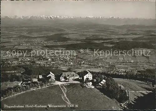 Weissenstein SO Hotel Kurhaus Weissenstein Fliegeraufnahme Kat. Weissenstein Solothurn