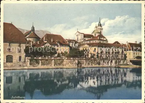 Solothurn Teilansicht mit Aare Kat. Solothurn