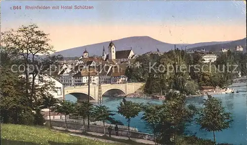 Rheinfelden AG Panorama mit Hotel Schuetzen Kat. Rheinfelden