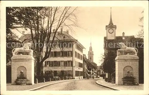 Zofingen Denkmal der Zofingia am Stadteingang Kat. Zofingen