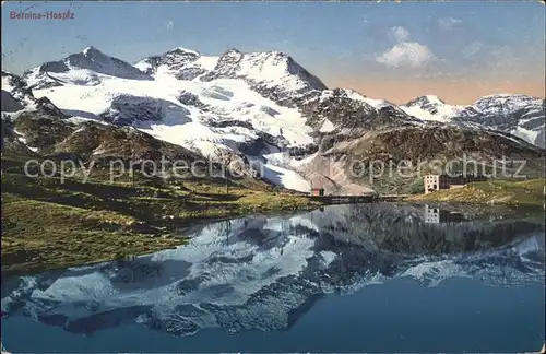 Bernina Hospiz mit See Kat. Bernina