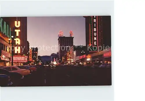 Salt Lake City Main Street at Night  Kat. Salt Lake City