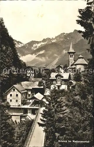 Bristen Uri im Maderanertal Teilansicht Kat. Bristen Maderanertal