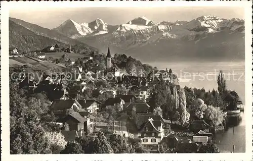 Hilterfingen Thunersee Eiger Moench Jungfrau / Hilterfingen /Bz. Thun