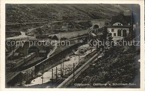 Goeschenen Gotthard und Schoellenen Bahn Kat. Goeschenen