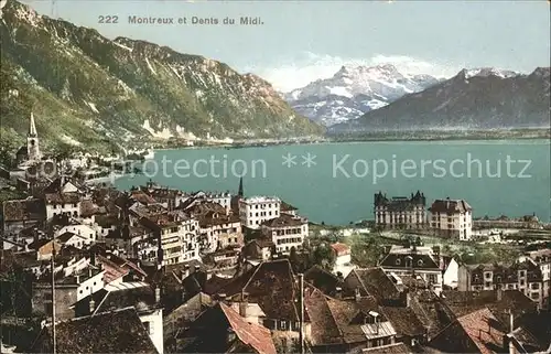 Montreux VD et Dents du Midi / Montreux /Bz. Vevey