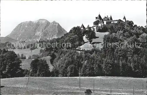 Gruyeres FR et le Moleson Kat. Gruyeres