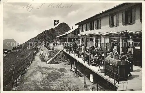 Brienzer Rothorn BE Hotel Terrasse Kat. Brienzer Rothorn