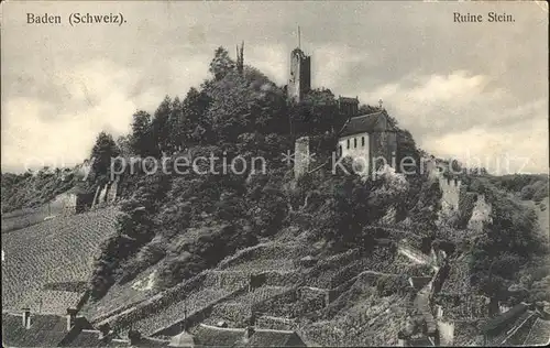 Baden AG Ruine Stein Kat. Baden